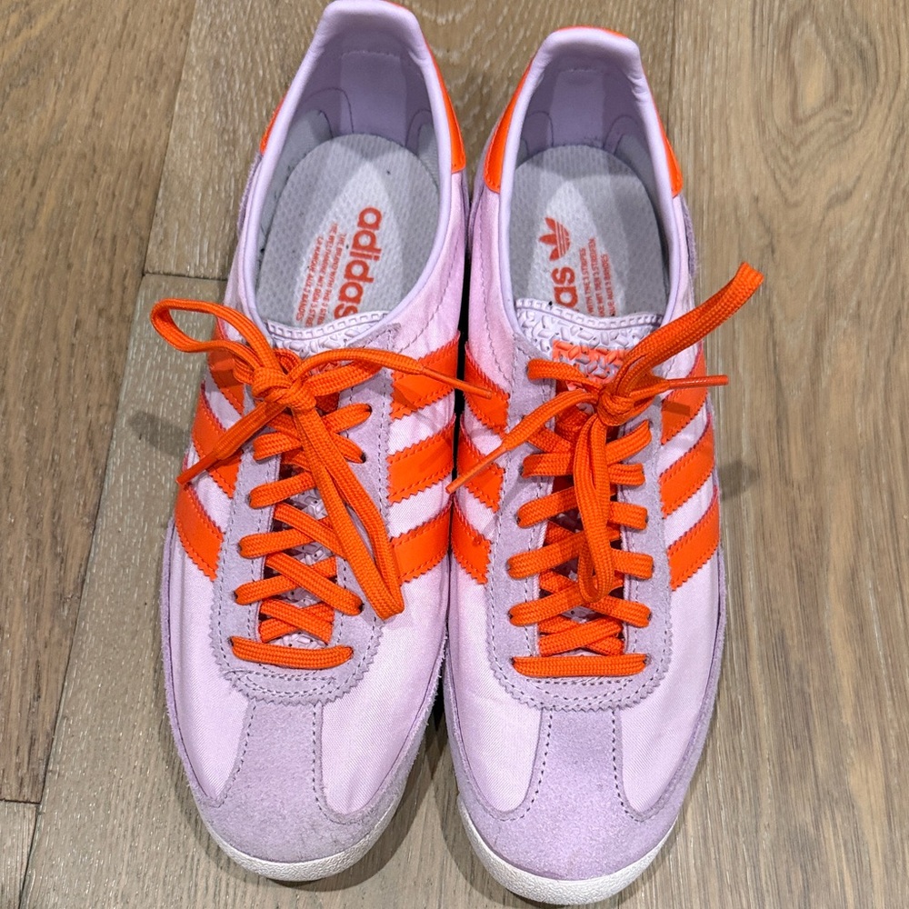 adidas Women's Lavender and Orange Gazelle Sneakers